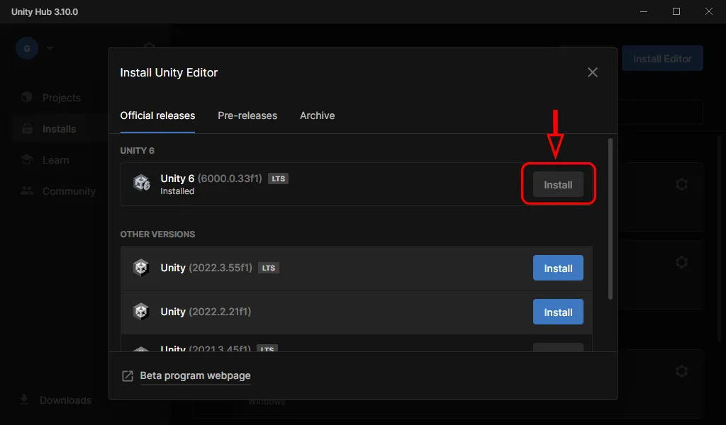 Unity_Hub_Editor_Install2_2_5d1a1d3aa8